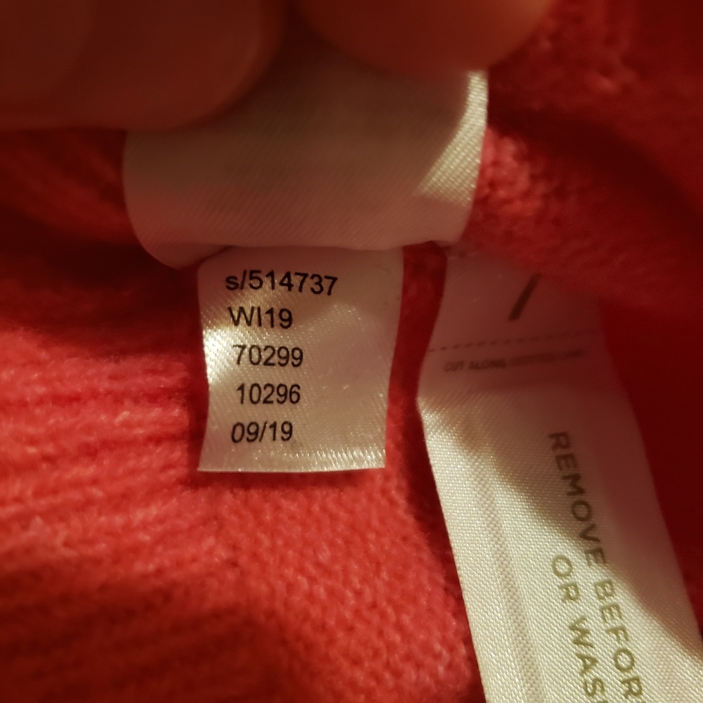 Loft Crewneck Knit Long Sleeve Barbie Pink Sweater - Picture 7 of 7